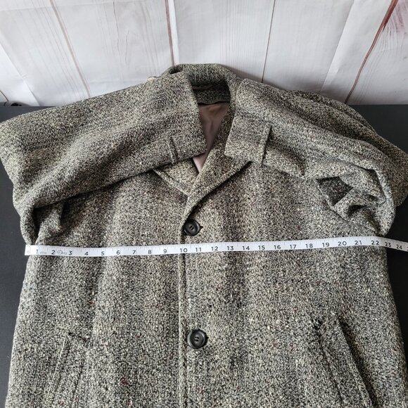 Vintage 1950’s Donshire Fashion Union Made Wool/Tweed Trench Coat/Overcoat EUC - Picture 9 of 11